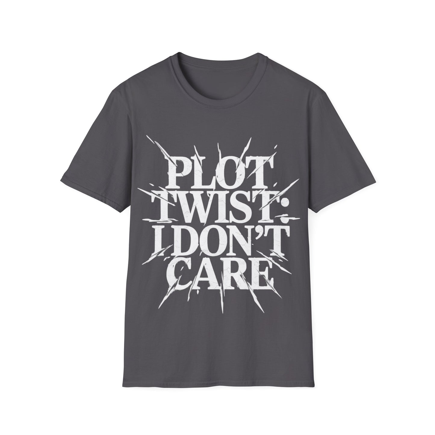 Plot Twist I Don't Care Unisex Softstyle T-Shirt