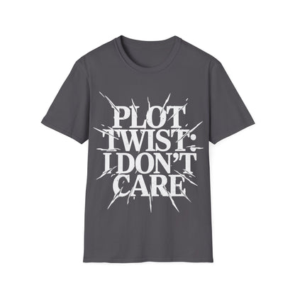 Plot Twist I Don't Care Unisex Softstyle T-Shirt