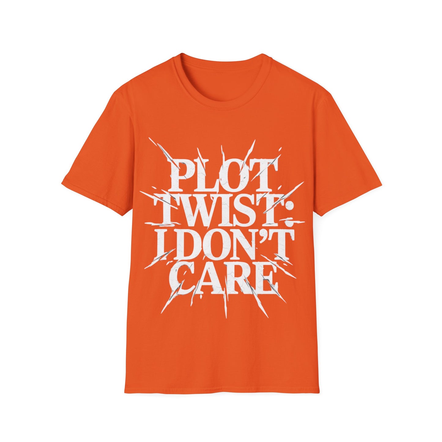 Plot Twist I Don't Care Unisex Softstyle T-Shirt